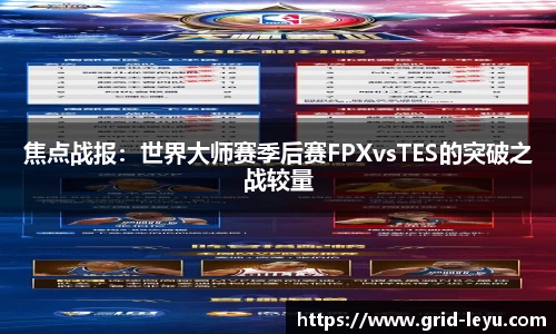 焦点战报：世界大师赛季后赛FPXvsTES的突破之战较量